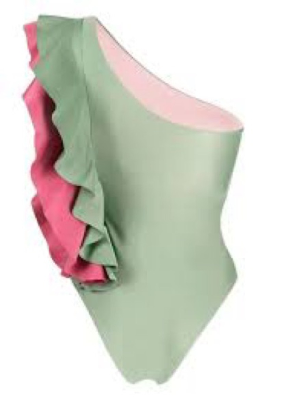 Farm Rio Ruffle One-Shoulder One-Piece Swimsuit NWOT